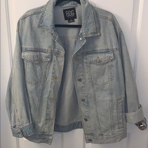 BDG oversized denim trucker jacket